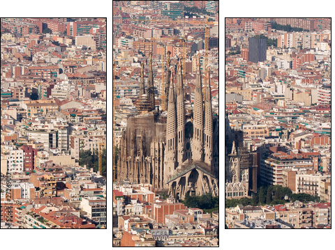Sagrada Familia - Three-piece canvas, Triptych