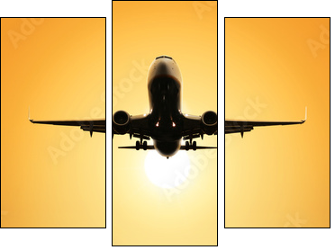 take-off runway - Three-piece canvas, Triptych