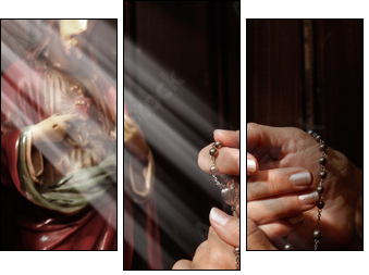 Confession - Three-piece canvas, Triptych