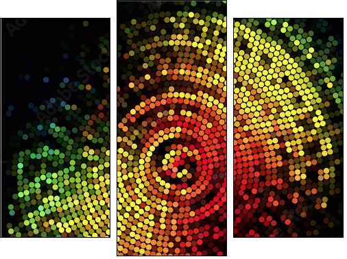 Abstract Background Vector - Three-piece canvas, Triptych