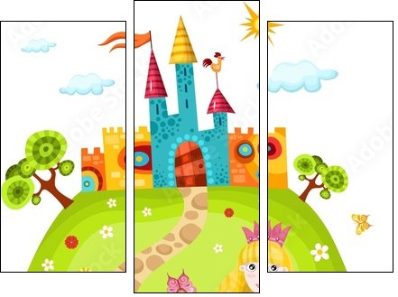 princess - Three-piece canvas, Triptych