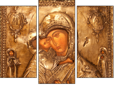 orthodox icon - Three-piece canvas, Triptych