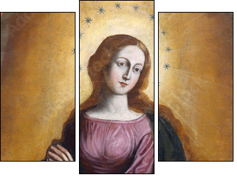 Our Lady Immaculate 2 - Three-piece canvas, Triptych