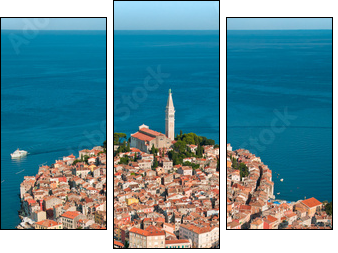 Luftaufnahme von Rovinj-Istrien im Sommer. - Three-piece canvas, Triptych