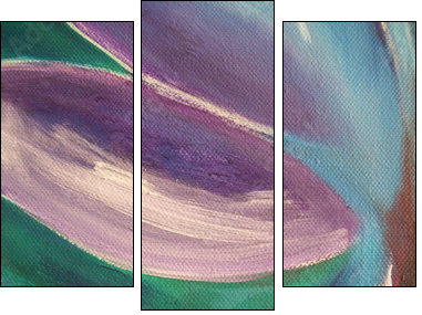 Vibrant abstract - Three-piece canvas, Triptych