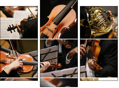 classical music collage - Three-piece canvas, Triptych