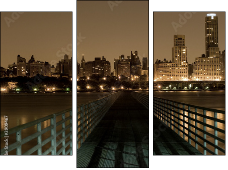 Bridge to Manhattan - Three-piece canvas, Triptych