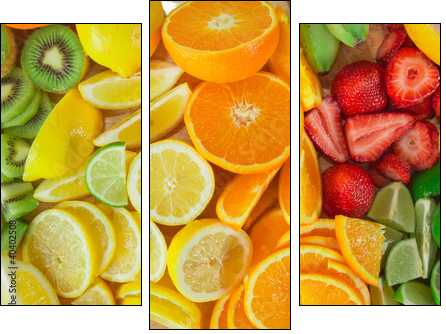 fruit background - Three-piece canvas, Triptych