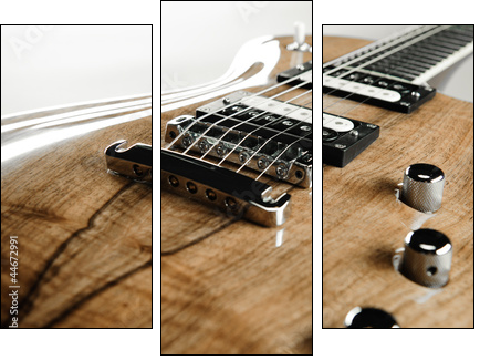 Electric guitar close-up - Three-piece canvas, Triptych