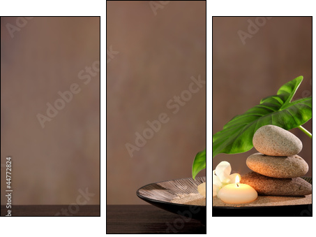 Spa still life - Three-piece canvas, Triptych
