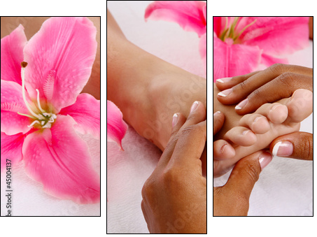 Massage - Three-piece canvas, Triptych