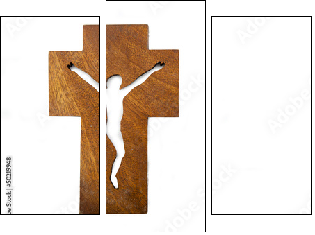 Modern Crucifix - Three-piece canvas, Triptych
