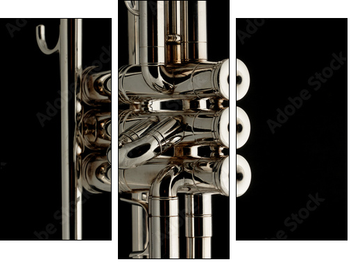 Part of trumpet - Three-piece canvas, Triptych