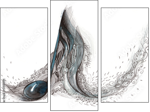 music - Three-piece canvas, Triptych