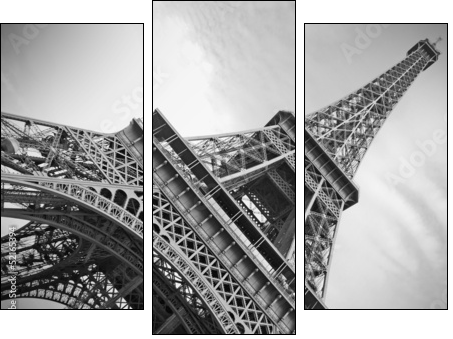 The Eiffel Tower, Paris - Three-piece canvas, Triptych