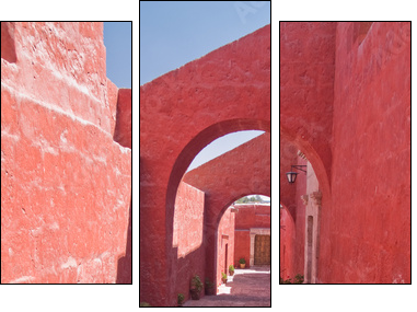 Monastery of St. Catherine at Arequipa, Peru - Three-piece canvas, Triptych