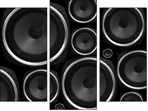 Speakers abstract background - Three-piece canvas, Triptych