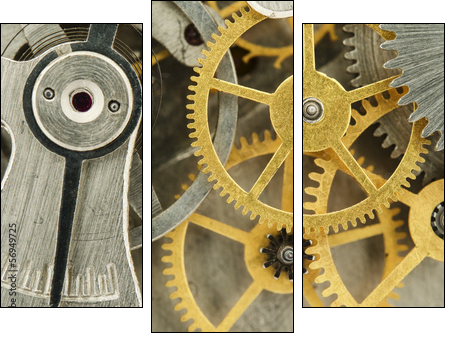 clockwork - Three-piece canvas, Triptych