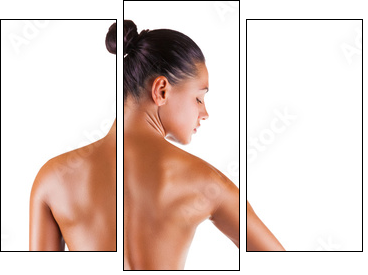 Female back - Three-piece canvas, Triptych