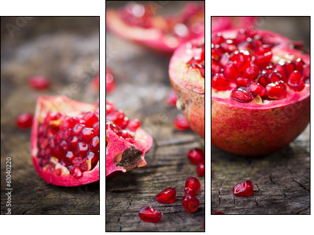 Pomegranate - Three-piece canvas, Triptych