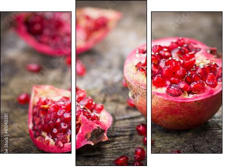 Pomegranate - Three-piece canvas, Triptych