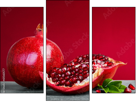 pomegranate fruit - Three-piece canvas, Triptych