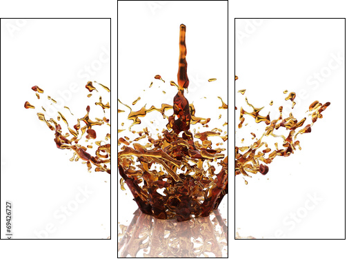 splash of liquid - Three-piece canvas, Triptych