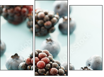 fresh berries - Three-piece canvas, Triptych
