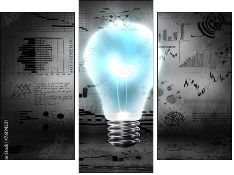 Business strategy - Three-piece canvas, Triptych