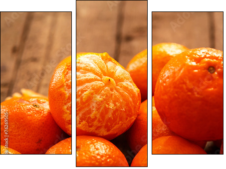 Fresh and sweet manadrins - Three-piece canvas, Triptych