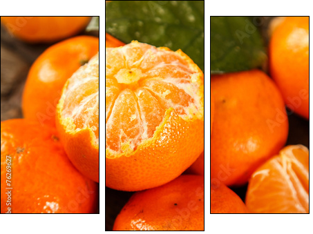 Fresh and sweet manadrins - Three-piece canvas, Triptych