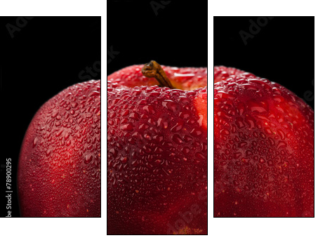 Red apple - Three-piece canvas, Triptych
