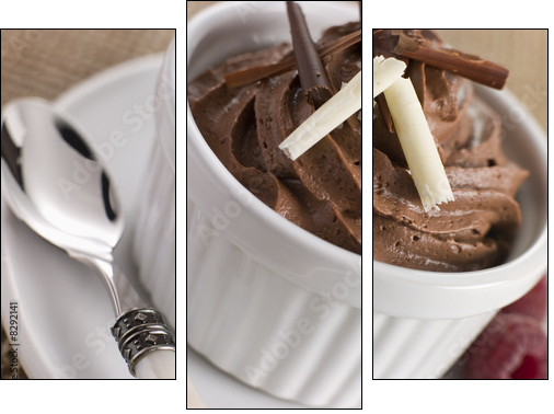 Mousse au Chocolat - Three-piece canvas, Triptych