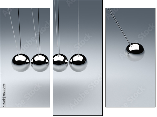 How you Spend your Time? The Time Cradle - Three-piece canvas, Triptych