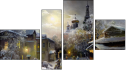 Fortyk - Four-piece canvas