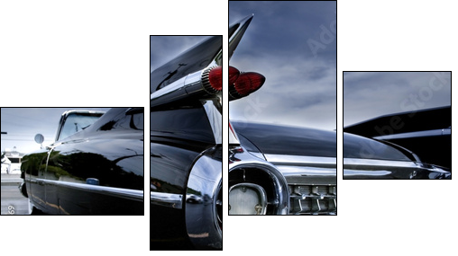 Tail Lamp Of A Classic Car - Four-piece canvas, Fortyk