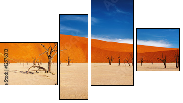 Namib Desert, Sossusvlei, Namibia - Four-piece canvas, Fortyk