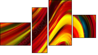 Abstraction - Four-piece canvas, Fortyk