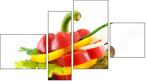 Vegetables sandwich. - Four-piece canvas, Fortyk