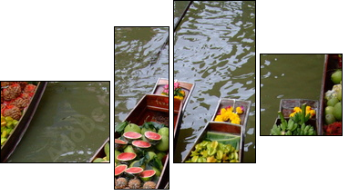 floating market in bangkok - Four-piece canvas, Fortyk
