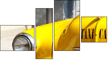Vintage Yellow Cab - Four-piece canvas, Fortyk