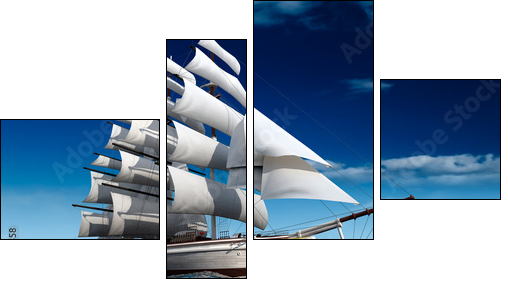 Sailing ship - Four-piece canvas, Fortyk