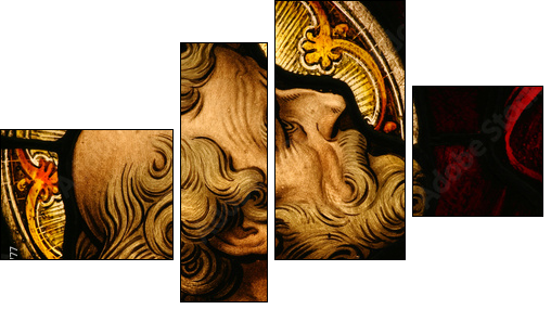 Stained Glass - Four-piece canvas, Fortyk
