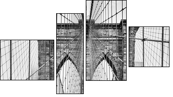 Brooklyn bridge of New York City - Four-piece canvas, Fortyk