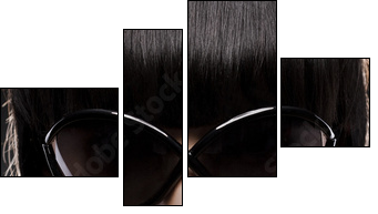 portrait with an original make-up #2 - Four-piece canvas, Fortyk