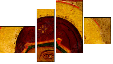 madonna, holy mary, head, icon close-up - Four-piece canvas, Fortyk