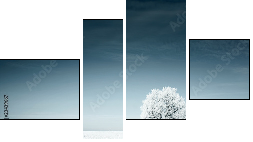 Tree - Four-piece canvas, Fortyk