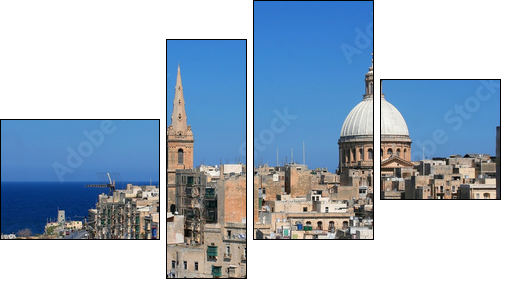 valletta city - Four-piece canvas, Fortyk