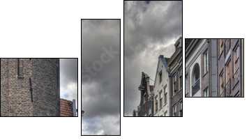 Amsterdam Canal - Four-piece canvas, Fortyk