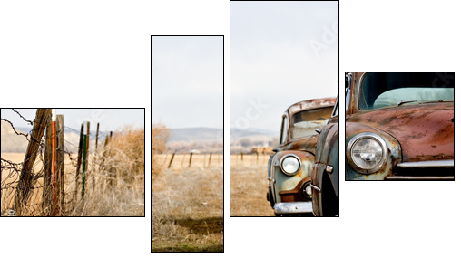 vintage cars - Four-piece canvas, Fortyk